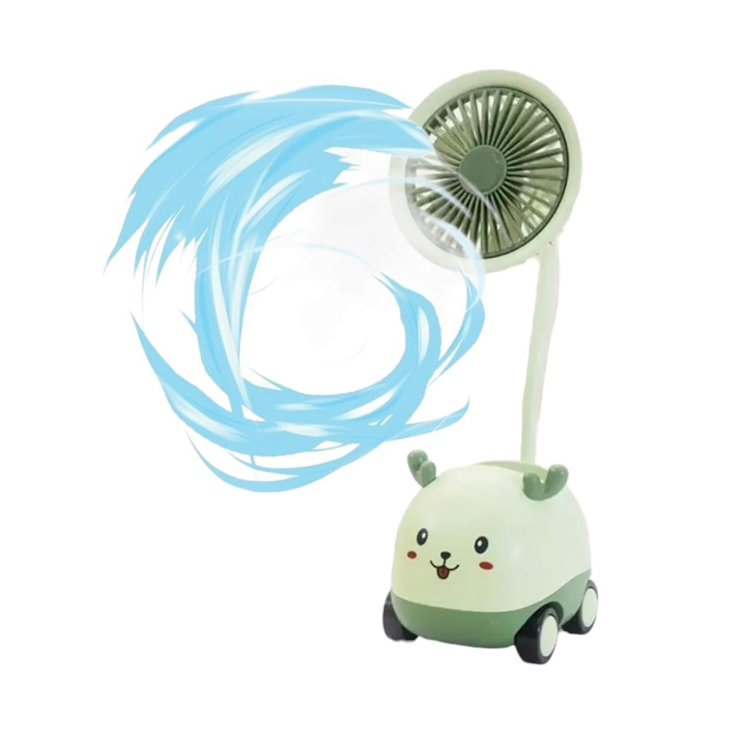 Ventilador Sobremesa Inalambrico USB Lapicero Sacapunta-0