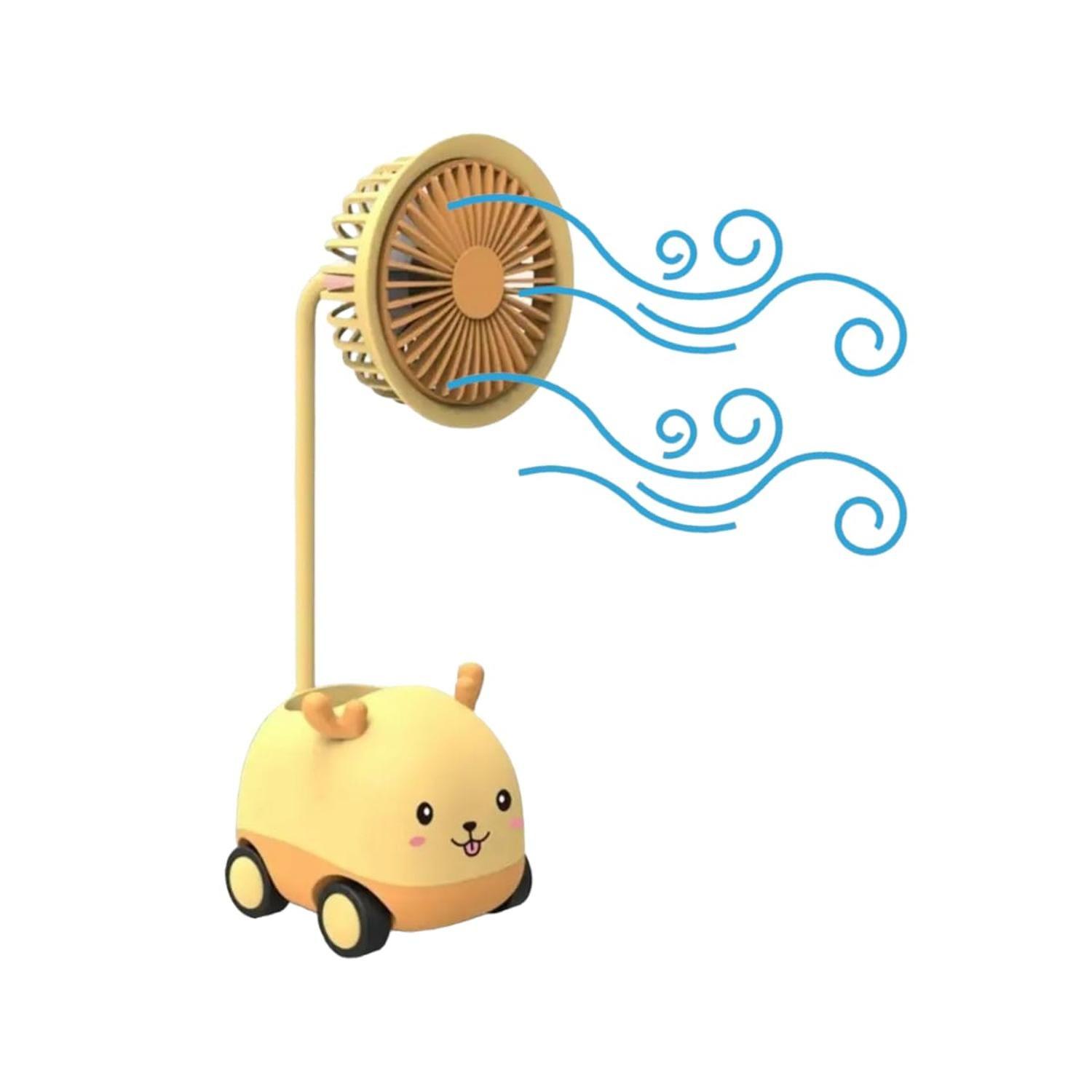 Ventilador Sobremesa Inalambrico USB Lapicero Sacapunta-2