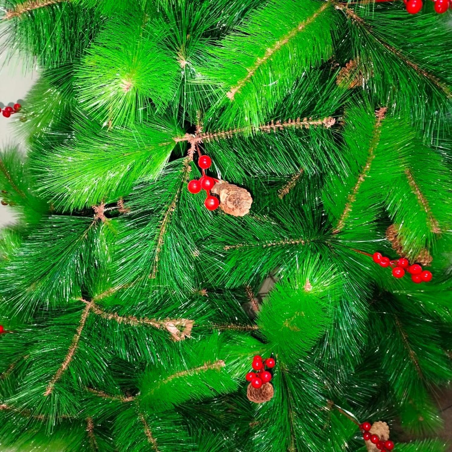 Arbol de Navidad 210cm Berries Piña Ramas Frondoso-4