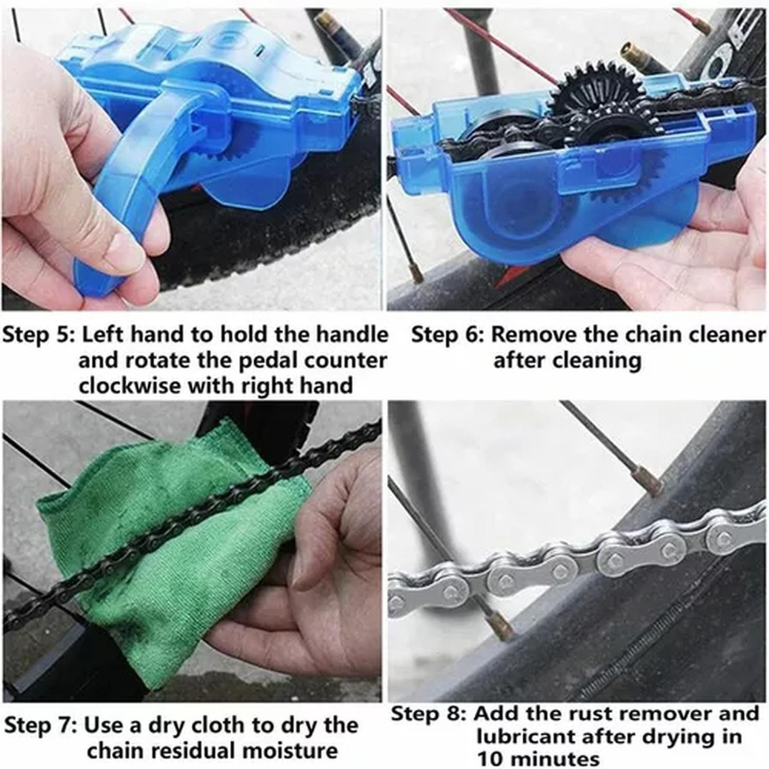 Cepillo Limpiador Cadena Para Bicicleta Moto Kit-7