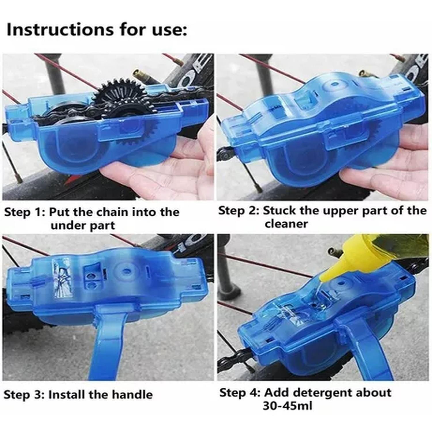 Cepillo Limpiador Cadena Para Bicicleta Moto Kit-8