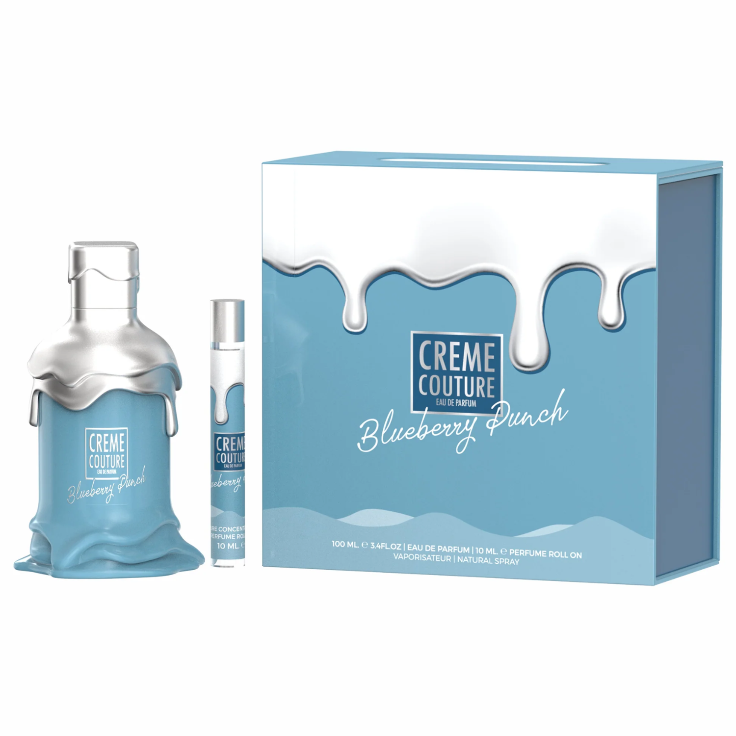 Set Perfume Creme Couture Blueberry Punch EDP 100 ml + Roll On 10 ml Le Chameau by Emper-0