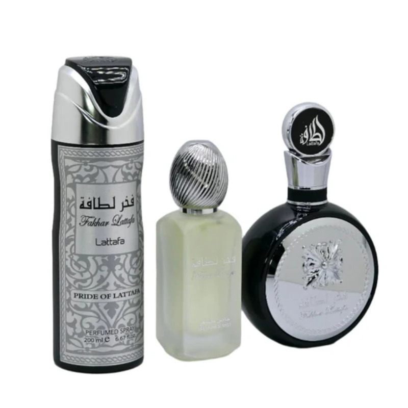  Perfume Set Lattafa Fakhar Men EDP 100 ml + Perfume Spray 200 ml + Hair Mist 50 ml-1