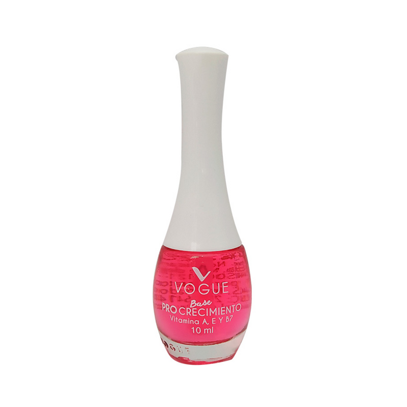 Esmalte Base de Uñas Vogue Pro-Crecimiento Vitamina A, E y B7-0