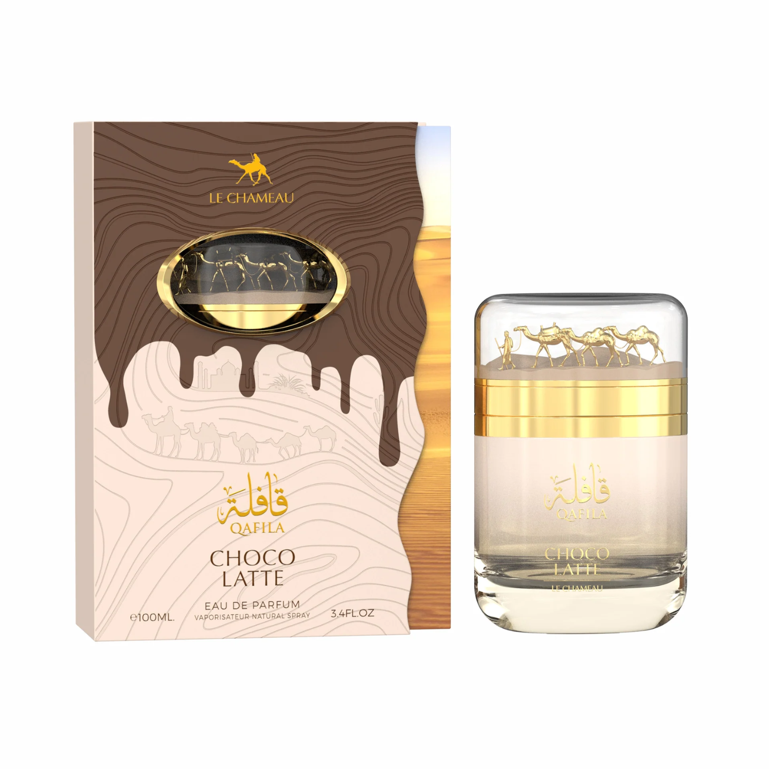 Perfume Qafila Choco Latte EDP 100 ml Le Chameau by Emper-0