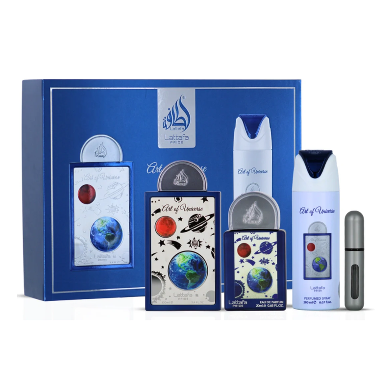 Set Perfume Art of Universe EDP 100 ml + 20 ml + Perfumed Spray 200 ml Lattafa-1