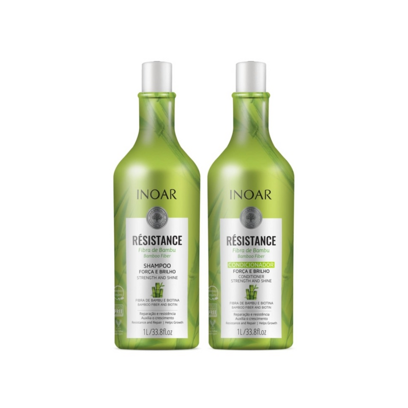 Pack INOAR Resistance Shampoo + Acondicionador 1L-0