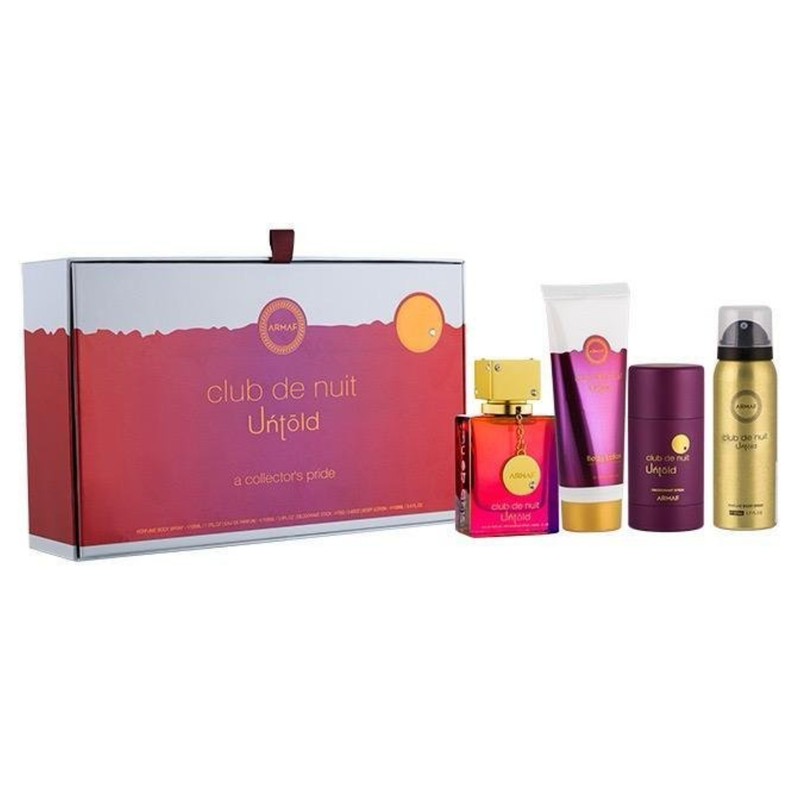 Set Perfume Club de Nuit Untold EDP 105 ml + Body Spray 50 ml + Deo 75g. + BL 100 ml Armaf-0