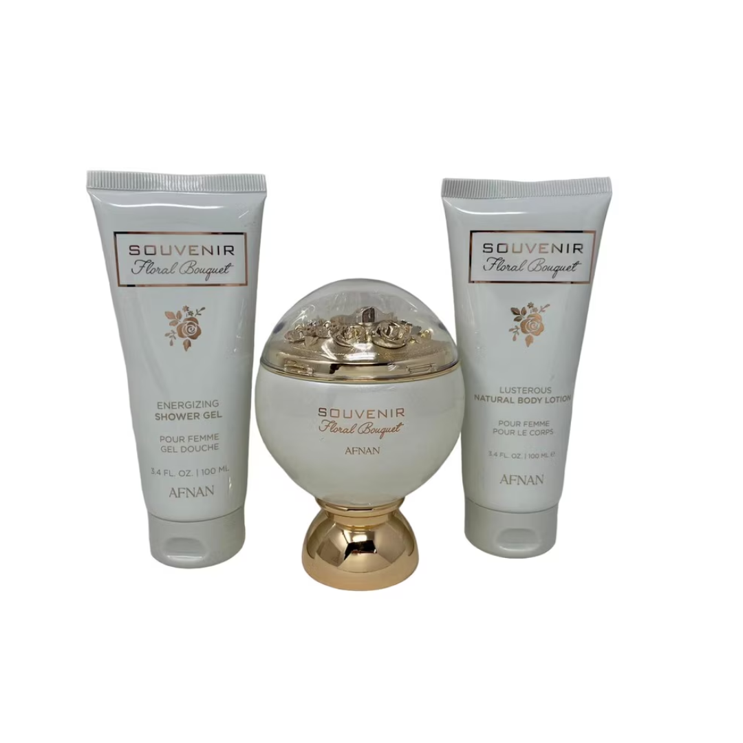 Afnan Souvenir Floral B. EDP 100ml + SG 100ml + BL 100ml-1