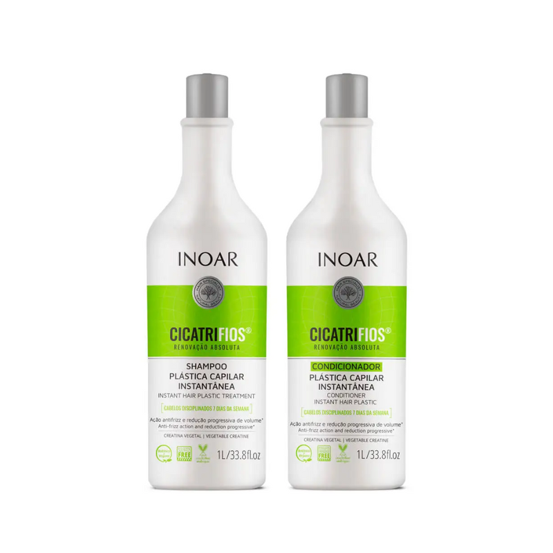 Pack INOAR Cicatrifios Shampoo + Acondicionador 1L-0
