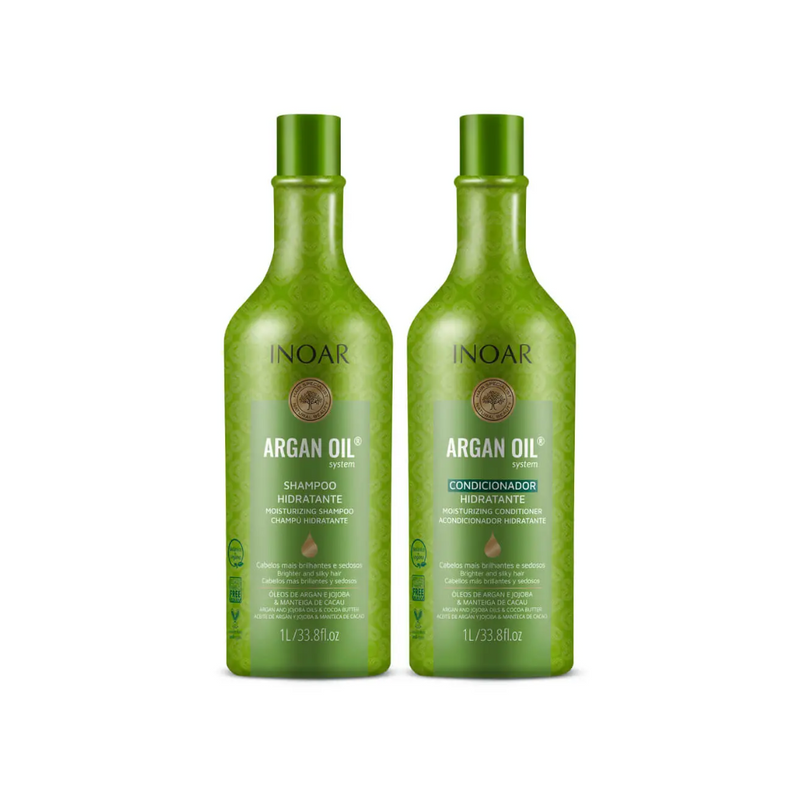 Pack INOAR Argan Oil Shampoo + Acondicionador 1L-0