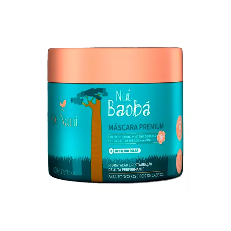 Máscara Nui Baobá Hidratación y Restauración 500g. OE NANI-0
