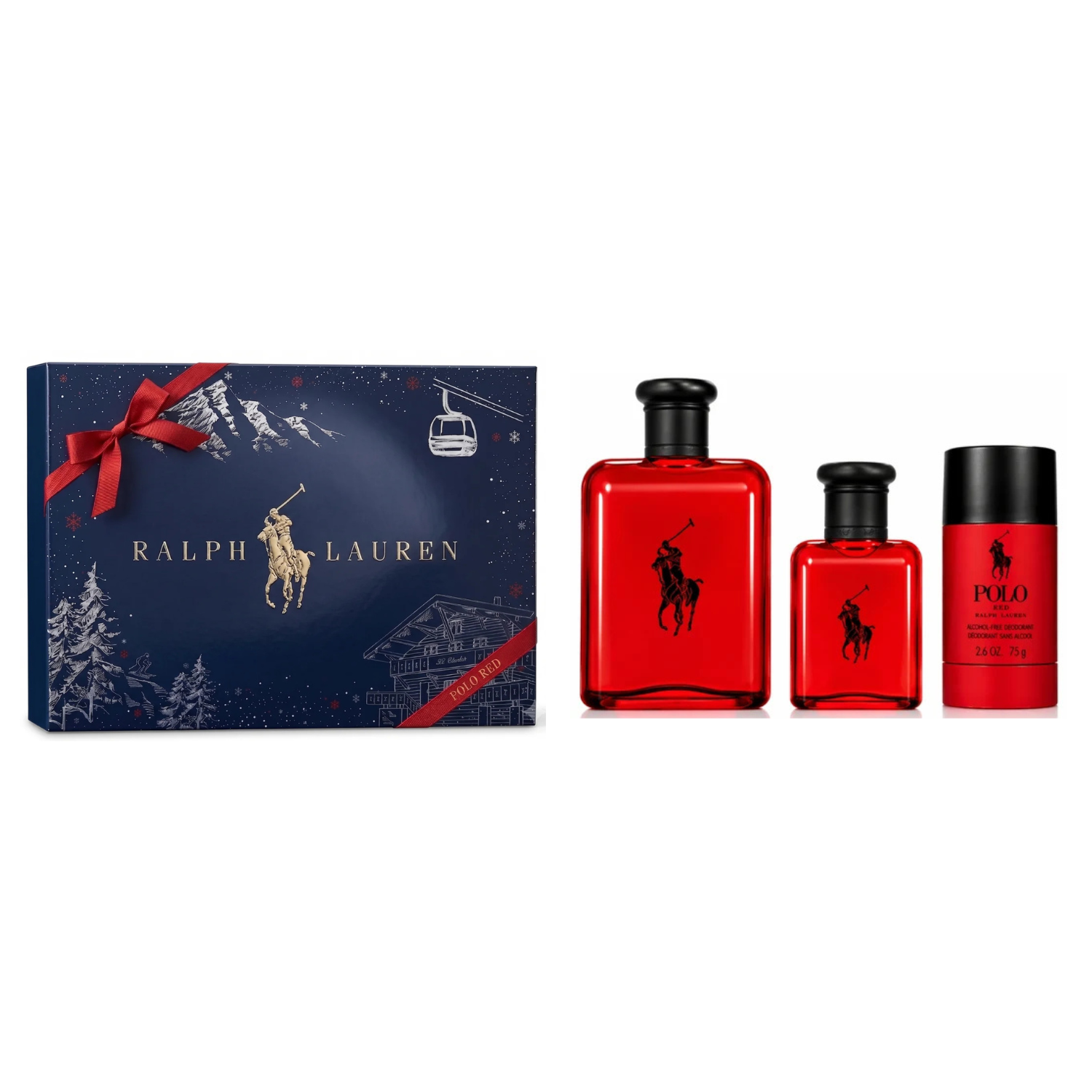 Set Perfume Polo Red EDT 125 ml + 40 ml + Deo 75 ml Ralph Lauren 2026-0