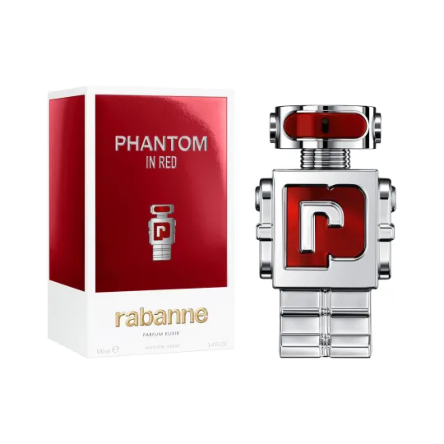 Perfume Phantom In Red Parfum Elixir 100 ml Hombre Rabanne-0