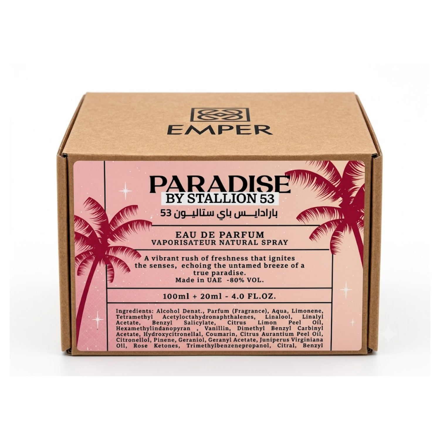 Set Perfume Paradise By Stallion 53 EDP 100 ml + Mini 20 ml Emper-0