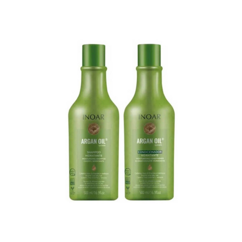 Pack INOAR Argan Oil Shampoo + Acondicionador 500 ml-0