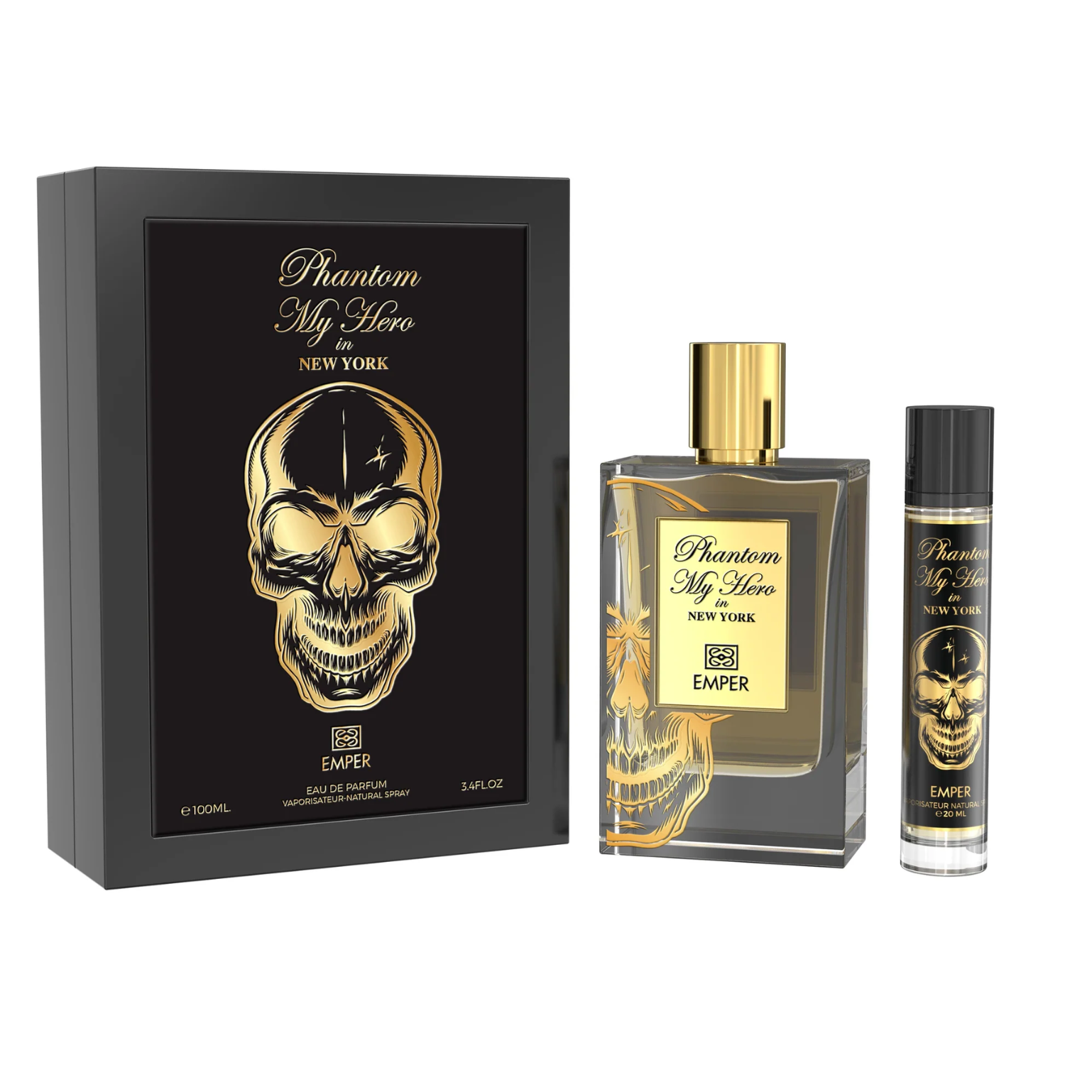 Set Perfume Phantom My Hero in New York EDP 100 ml + Extra Mini 20 ml Emper-0