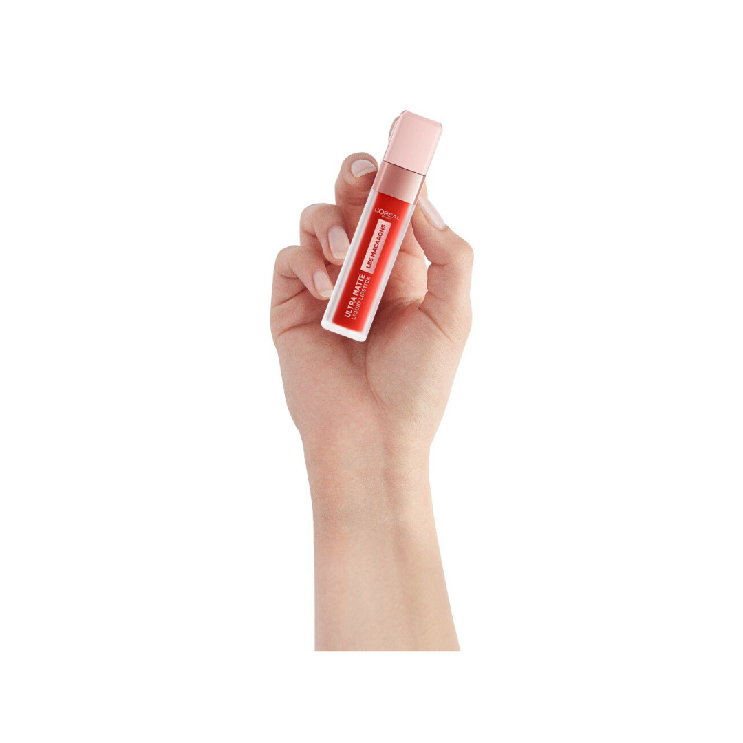 Labial Loreal Les Macarons  832 Strawberry Sauvage-1