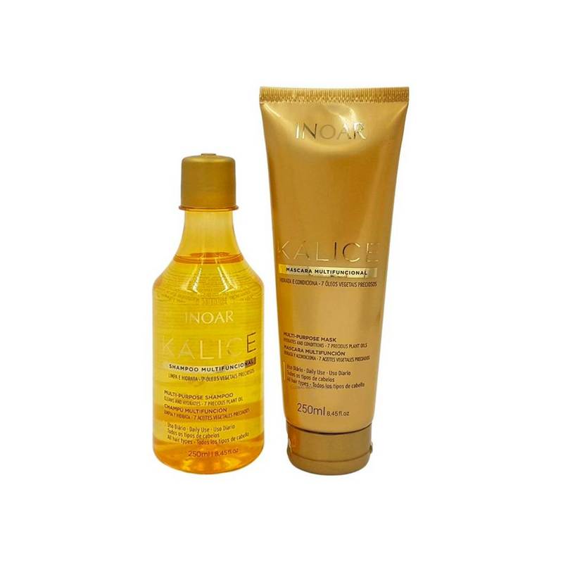 Pack Compuesto por INOAR Shampoo Kálice 250 ml + Máscara Kálice 240 ml-0