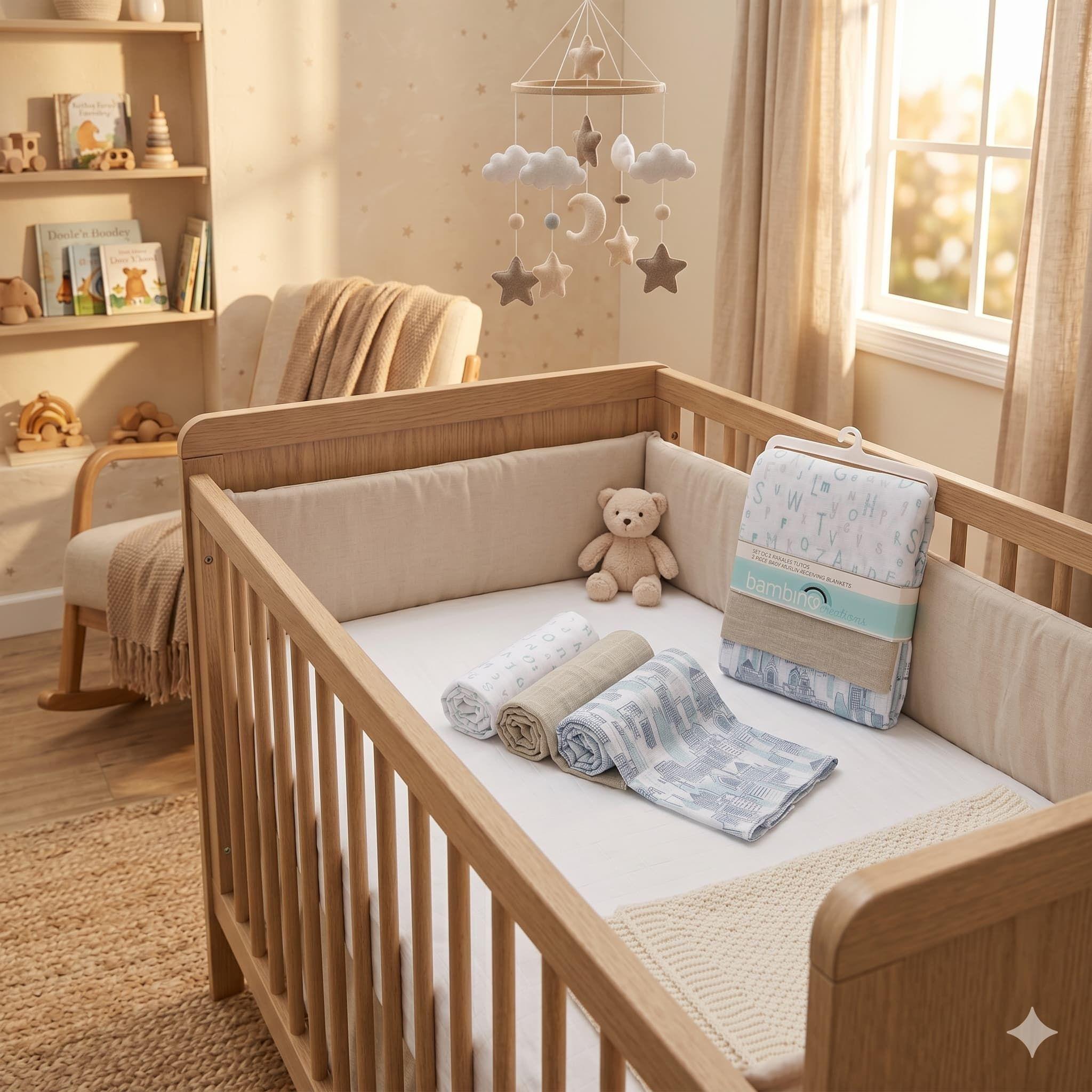 Pack 3 Tutitos Muselina Bambino Algodon Bebe Diseño Abcdario-7