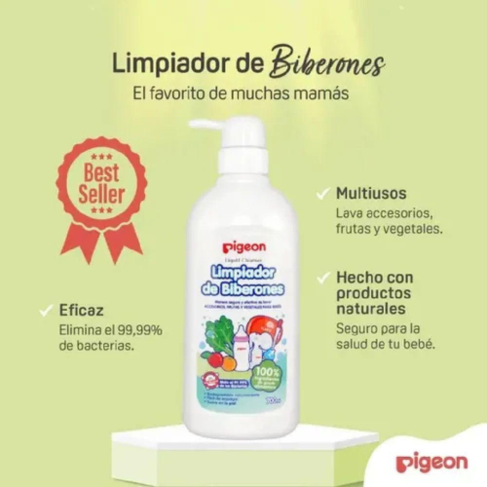 Liquido Limpiador Mamaderas Biberones Recarga Pigeon 650ml-3