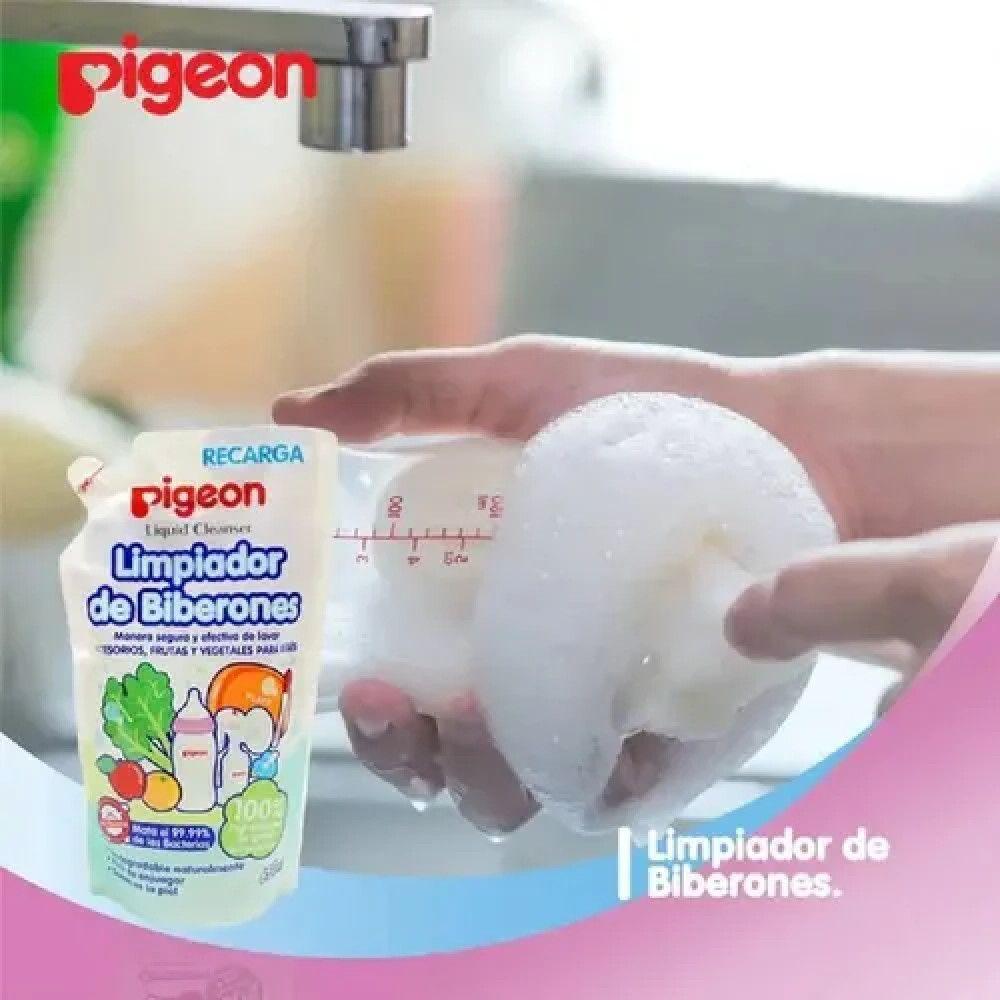 Liquido Limpiador Mamaderas Biberones Recarga Pigeon 650ml-4