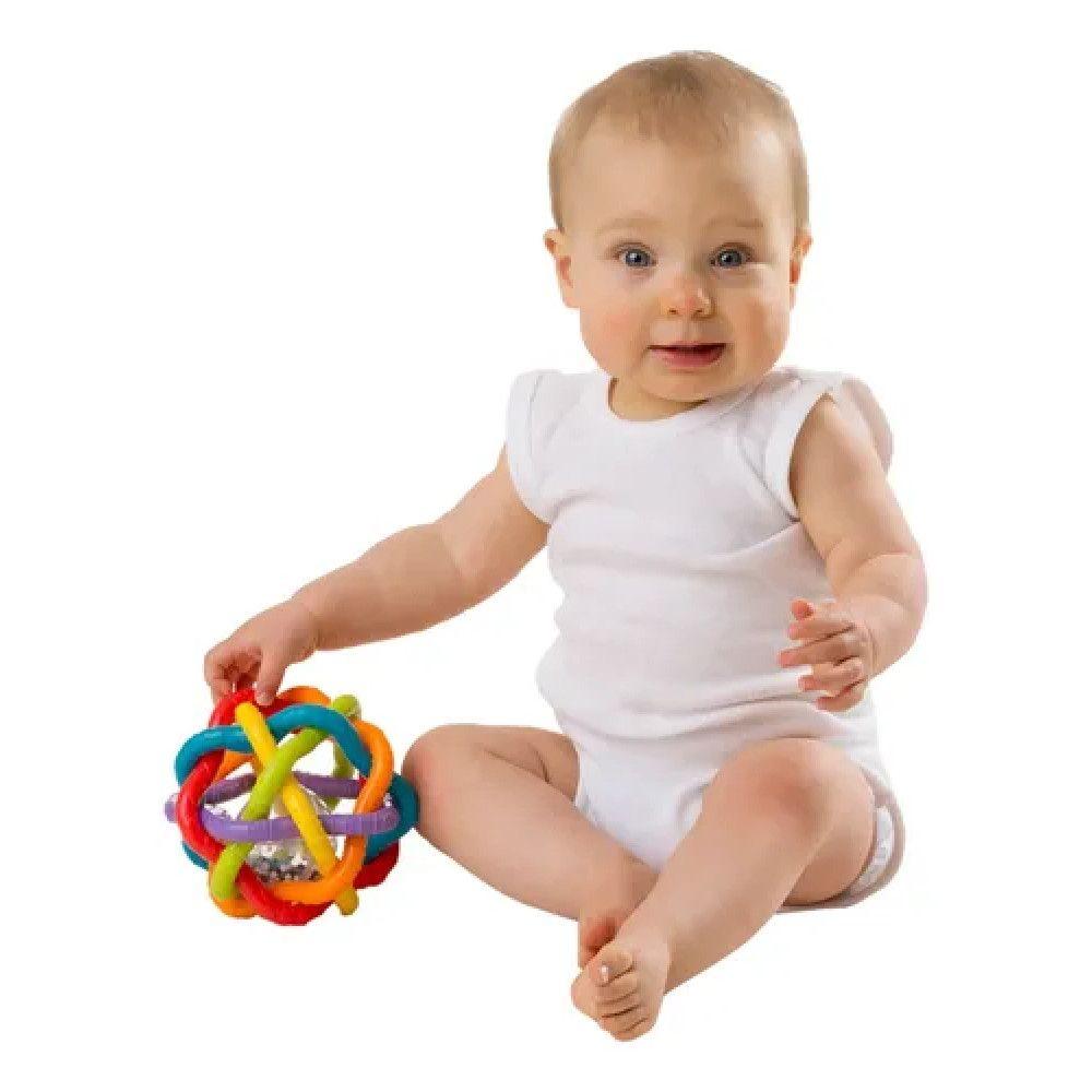 Juguete Pelota Sonajero Bebe Bendy Playgro Sensorial-6