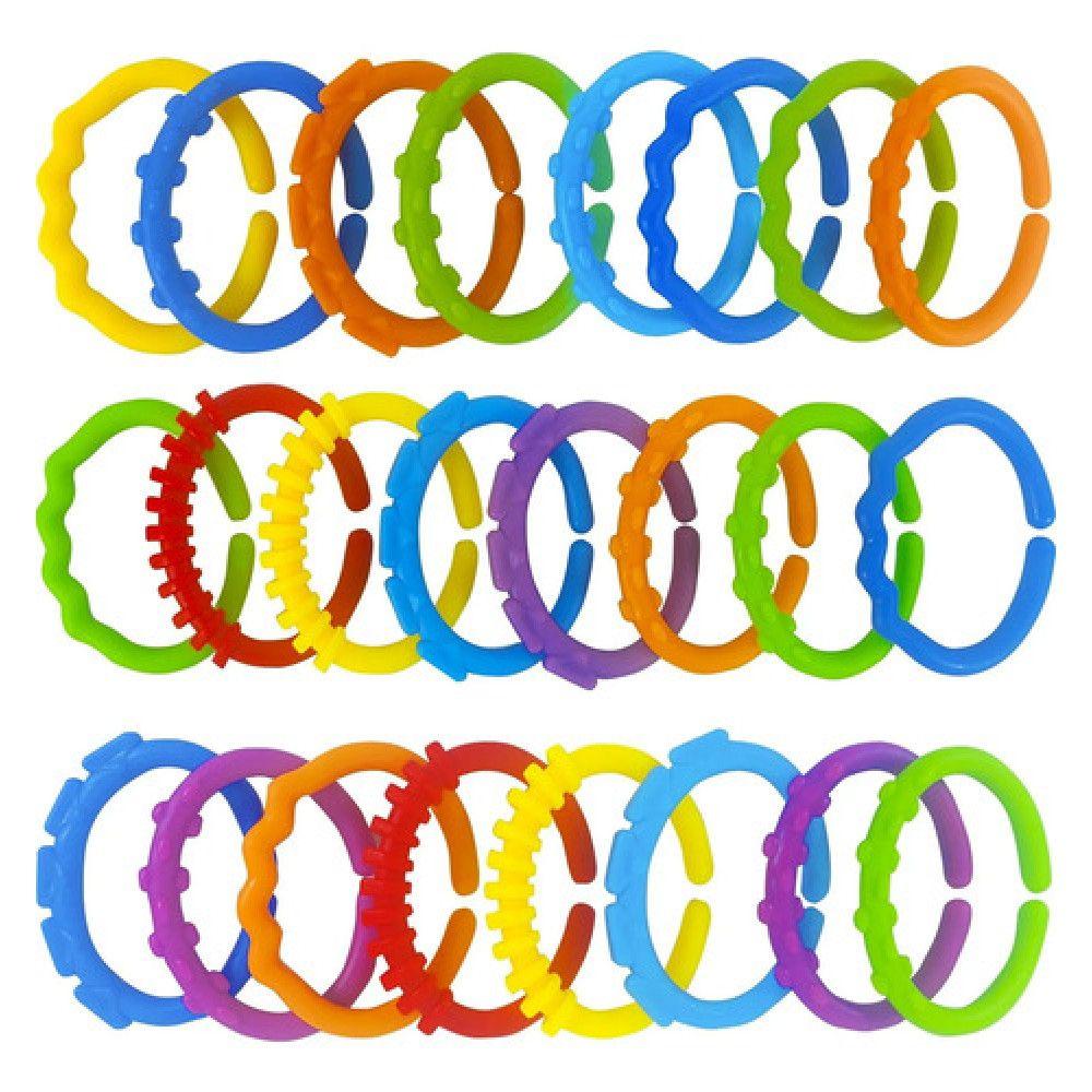 Set 24 Argollas Sensoriales Bebé Eslabones Enlazables-5