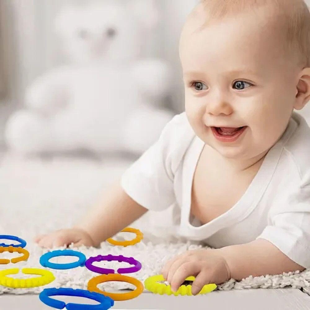 Set 24 Argollas Sensoriales Bebé Eslabones Enlazables-7