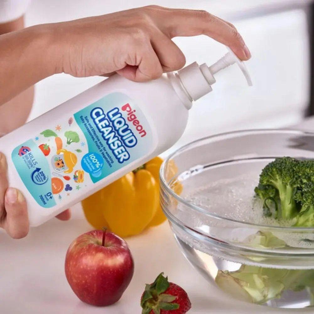 Liquido Limpiador Mamaderas Biberones Envase Pigeon 700ml-7