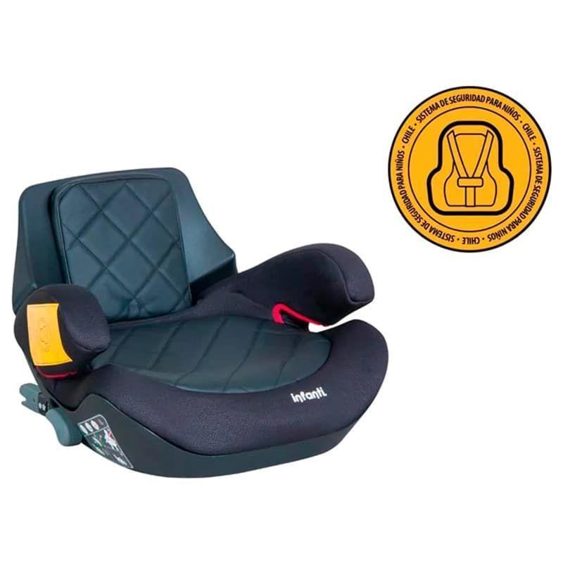 Alzador Auto Respaldo Isofix Black Stone Infanti Negro Niños-2