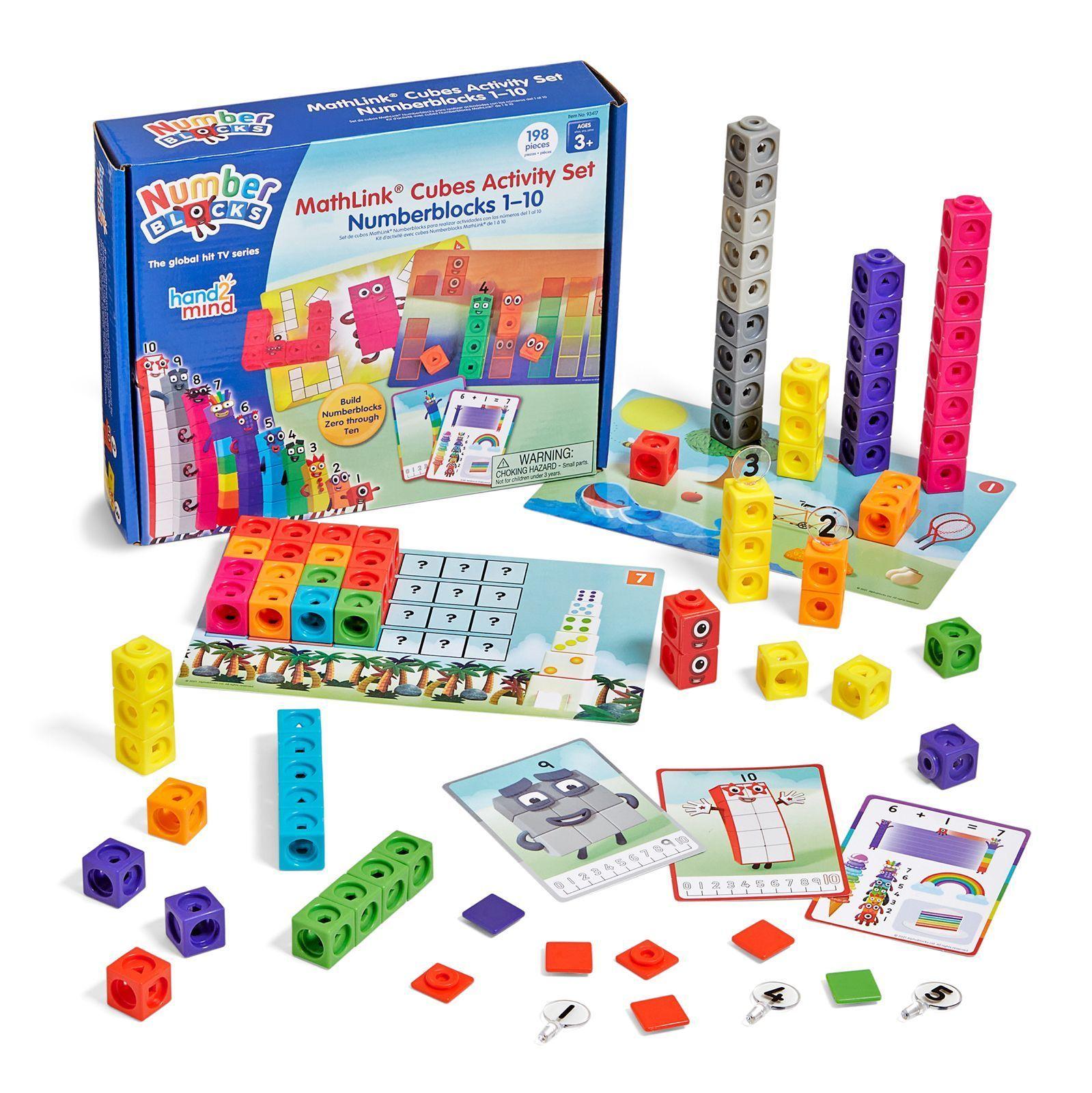 Numberblocks Set Cubos Educativos Matemáticas 1-10, 198 Pzs-0