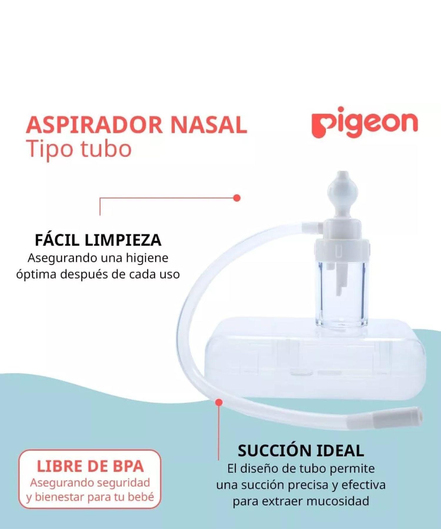Aspirador Nasal Pigeon Con Deposito Para Bebes Saca Mocos-4