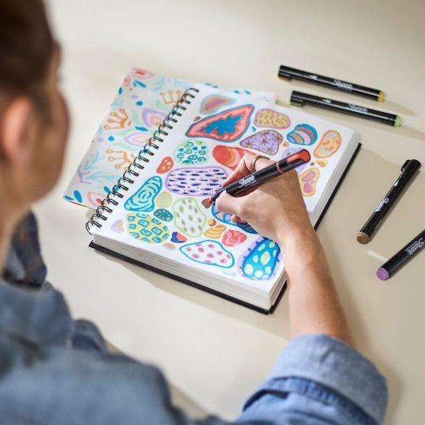 12 Marcadores Sharpie Acrilicos Punta Bala Colores Surtidos-3