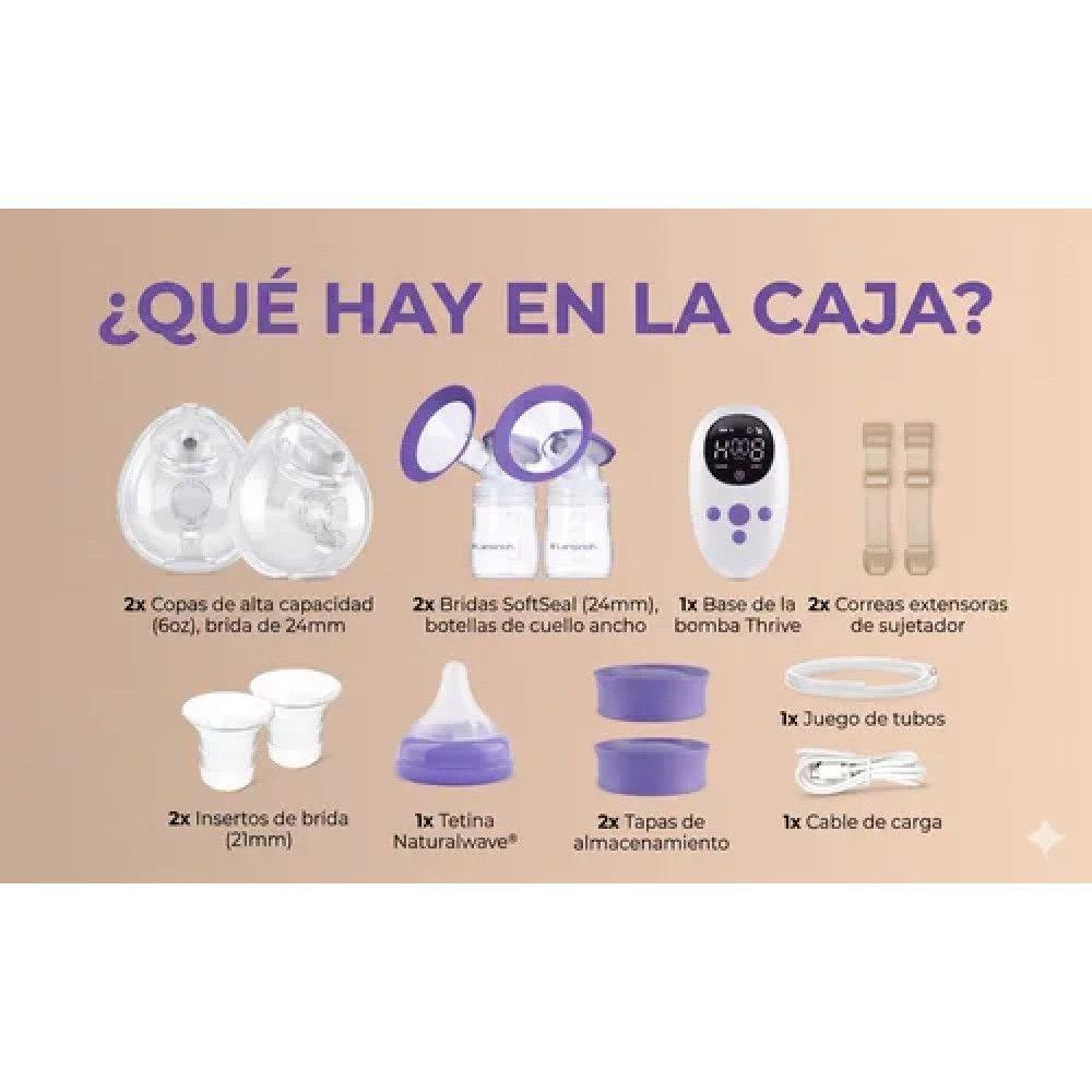 Extractor De Leche Eléctrico Doble Thrive 2 En 1 Lansinoh-4