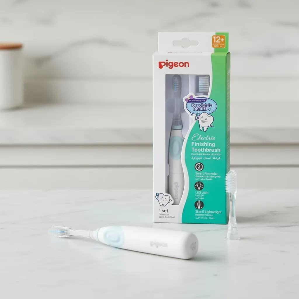 Cepillo De Dientes Electrico Bebes Con Led Timer Pigeon-4