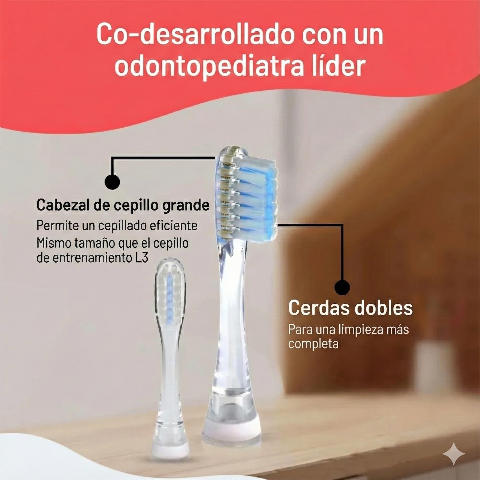 Cepillo De Dientes Electrico Bebes Con Led Timer Pigeon-5