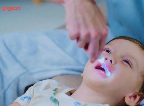 Cepillo De Dientes Electrico Bebes Con Led Timer Pigeon-8
