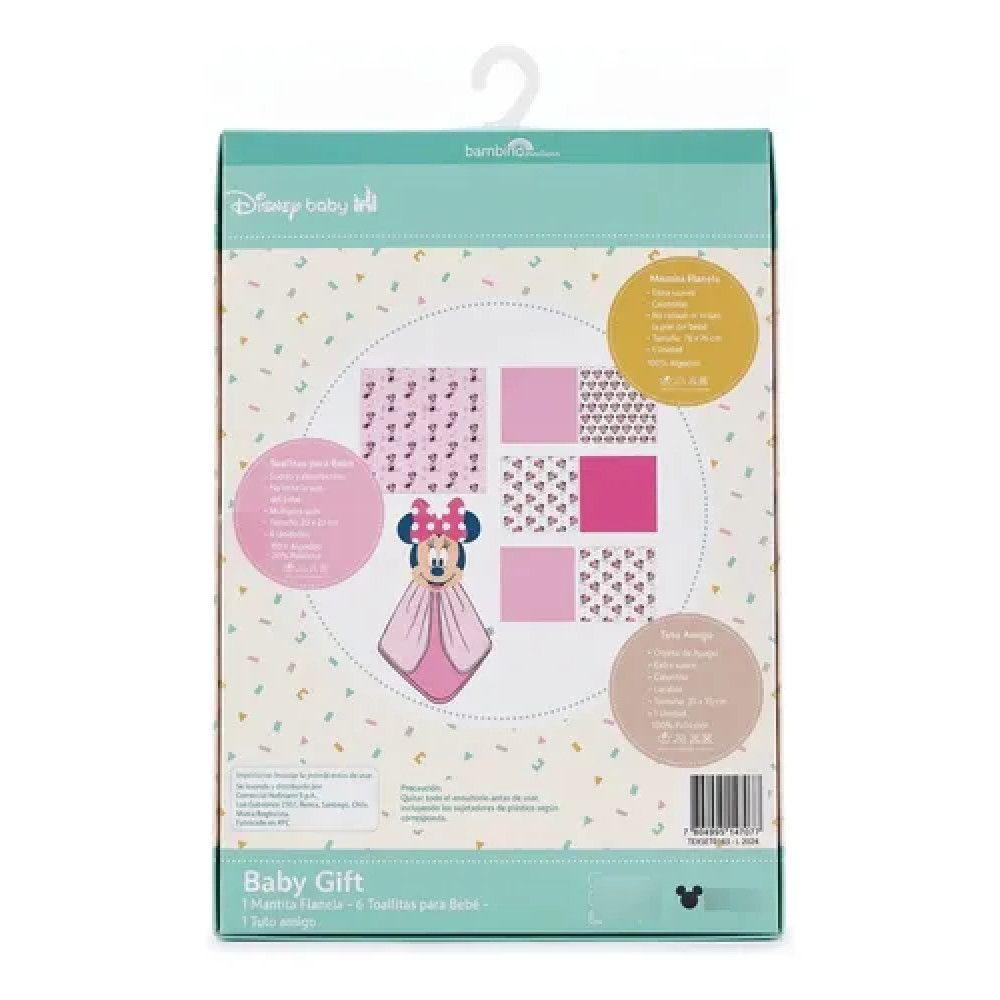 Set Regalo Recien Nacido Bebe Disney Bambino Minnie Mouse Minnie Mouse Rosa-2