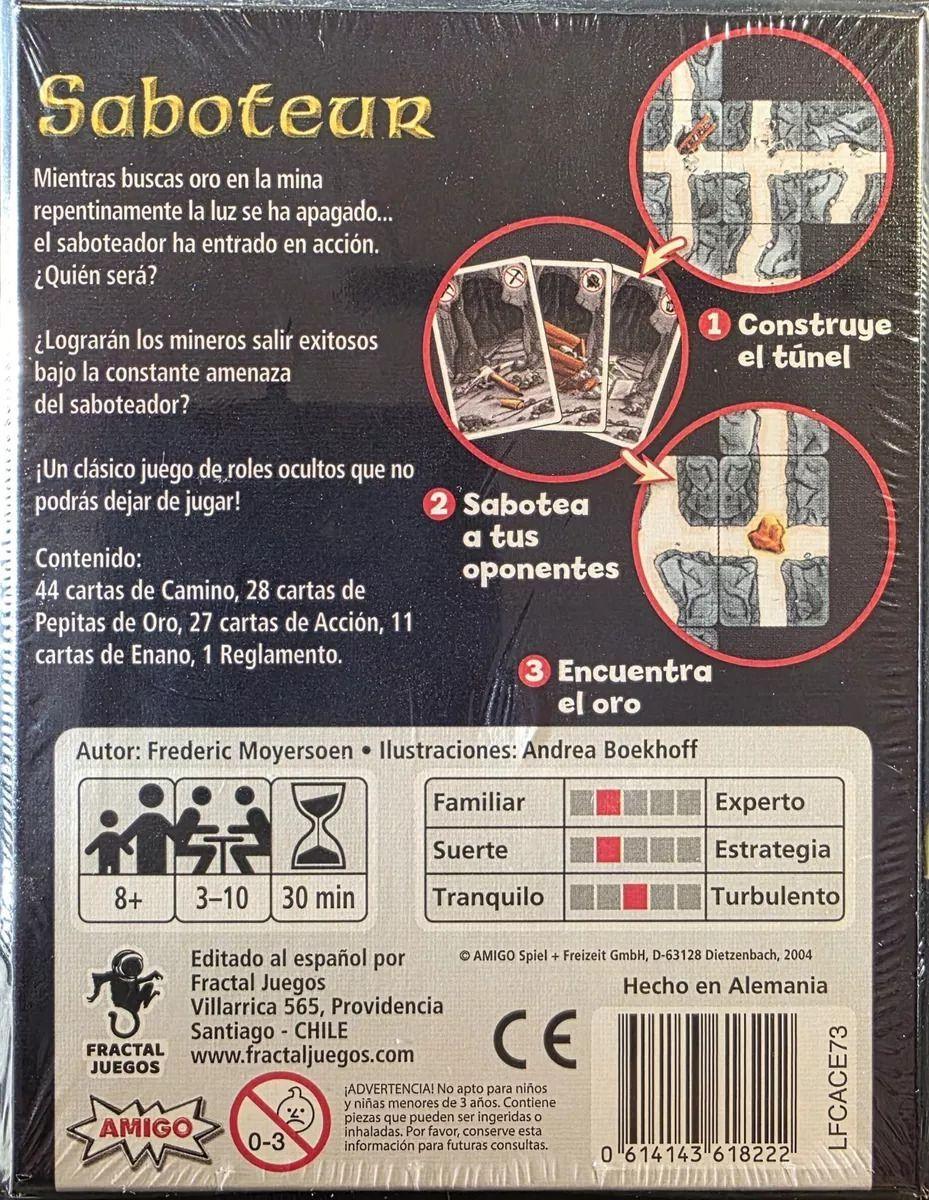 Saboteur - Juego De Mesa De Estrategia En Español - Fractal-2
