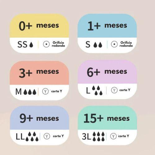 Pack 2 Tetinas Pigeon Softouch Boca Ancha - Lll - 15 Meses-2