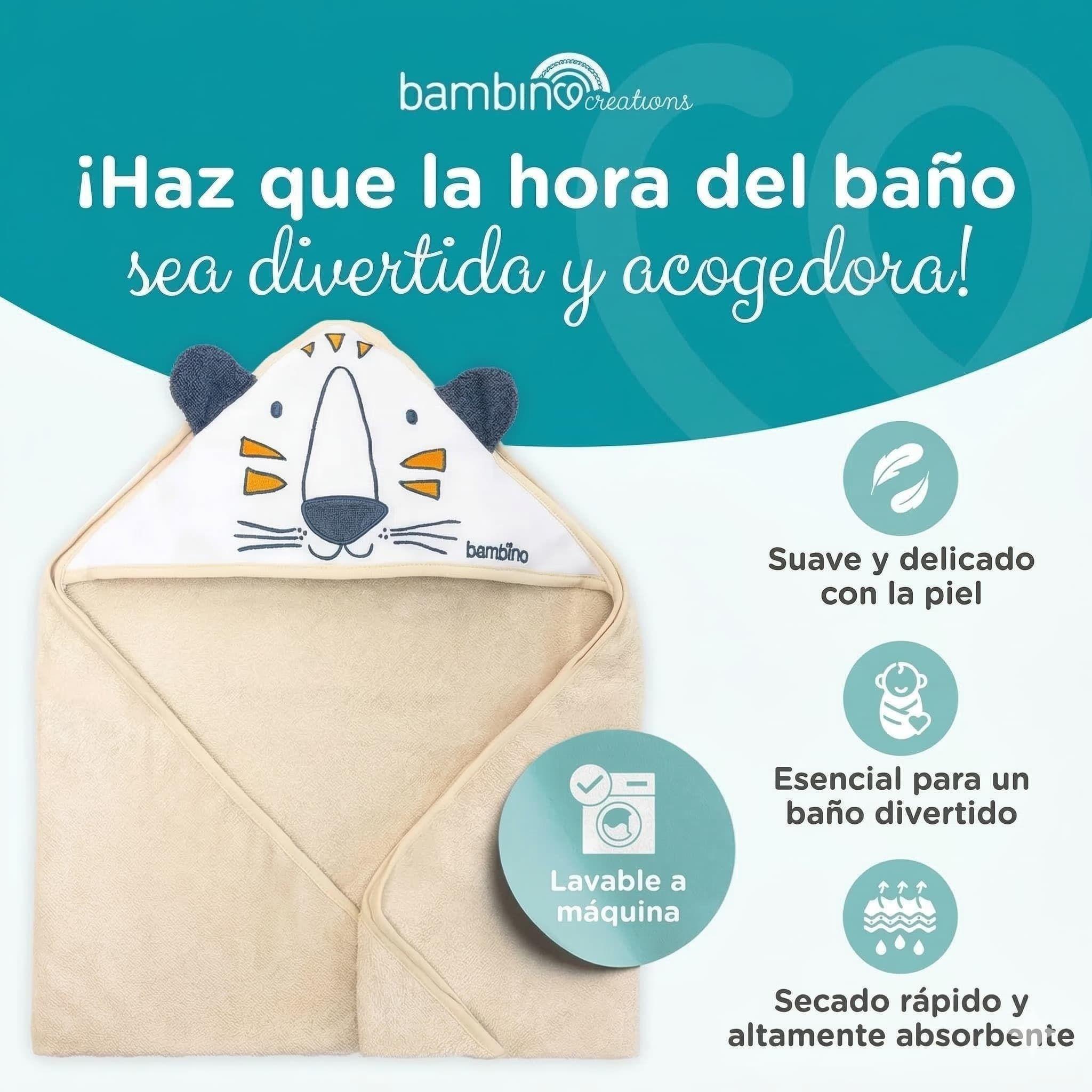 Toalla De Baño Bebe Con Capucha Bambino Disney Mickey Mouse-6