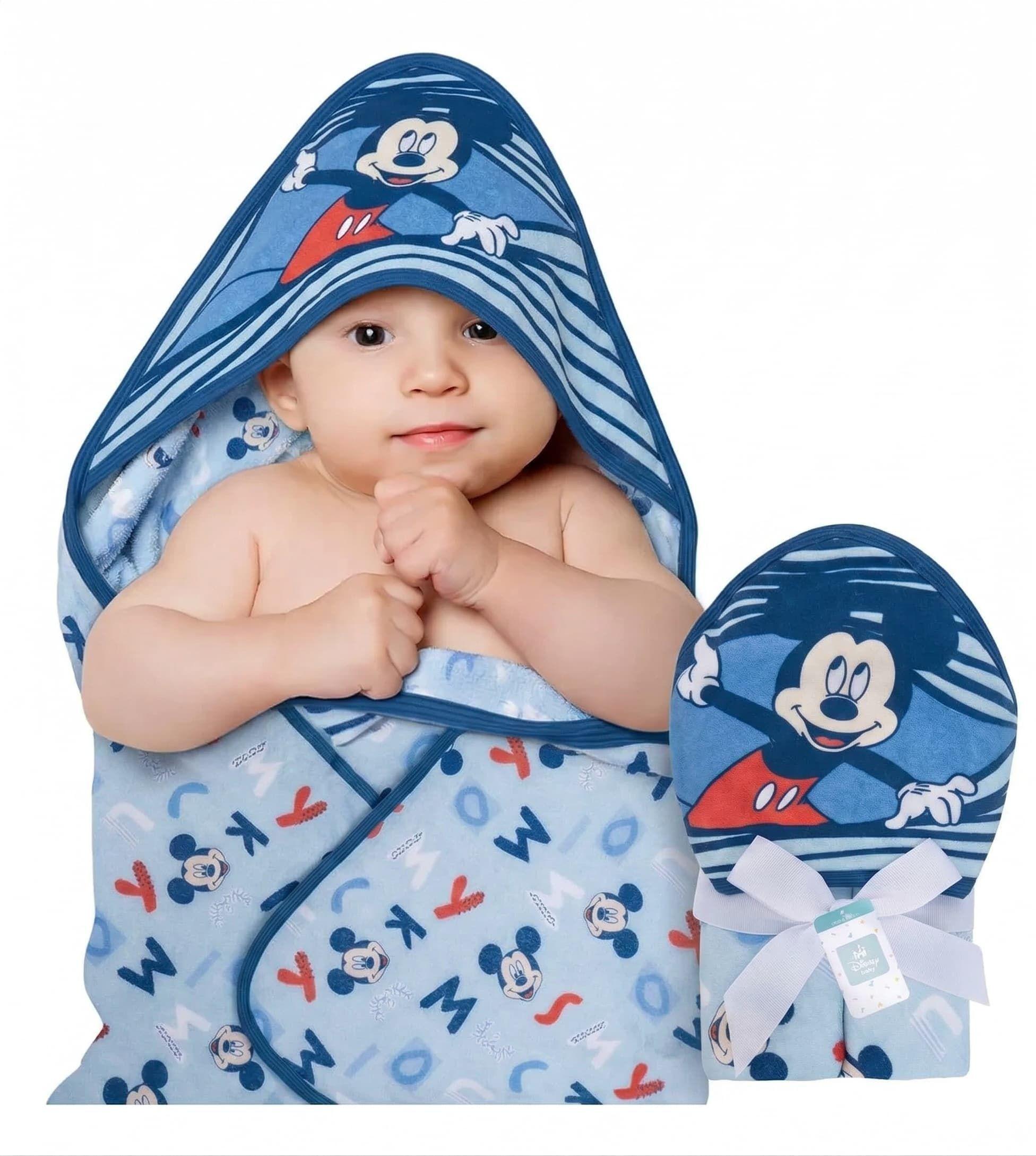 Toalla De Baño Bebe Con Capucha Bambino Disney Mickey Mouse-7
