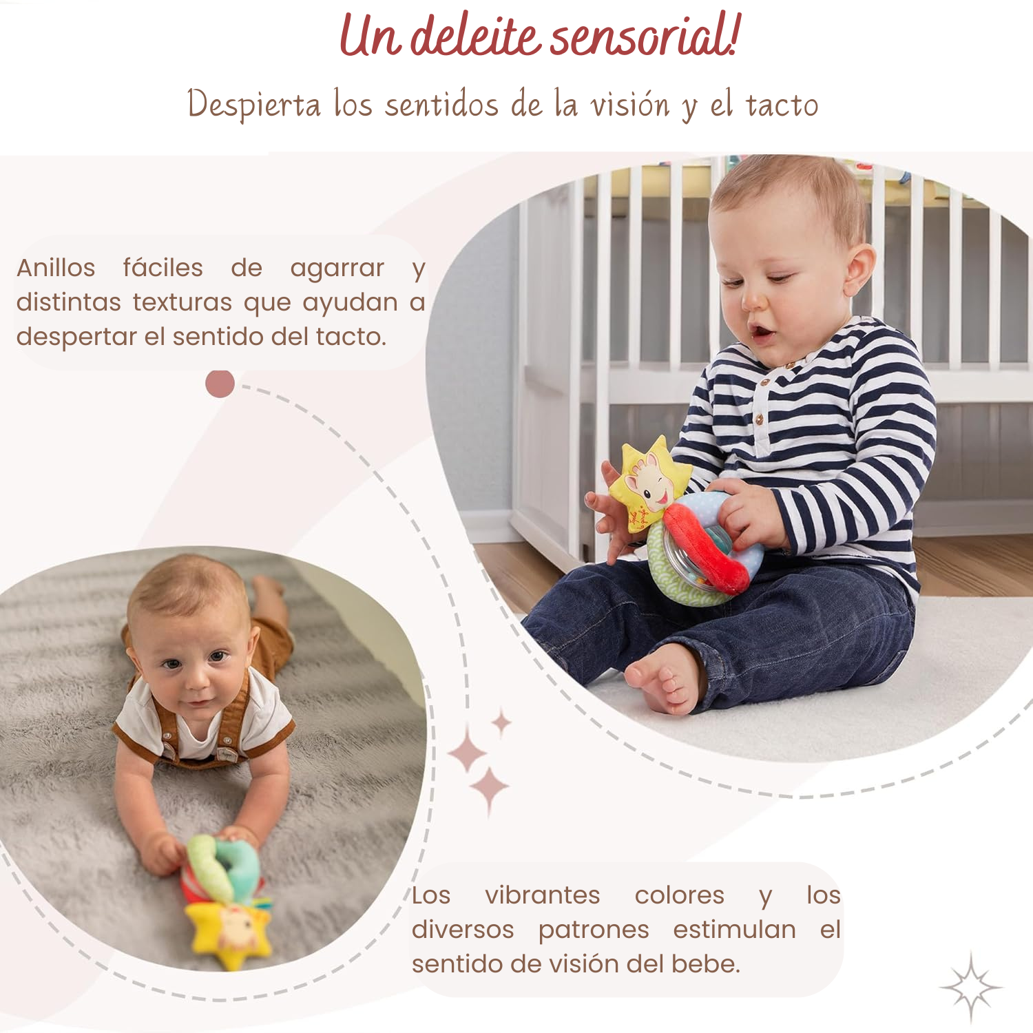 Set Sophie La Girafe + Sonajero Peluche-regalo Recién Nacido-6