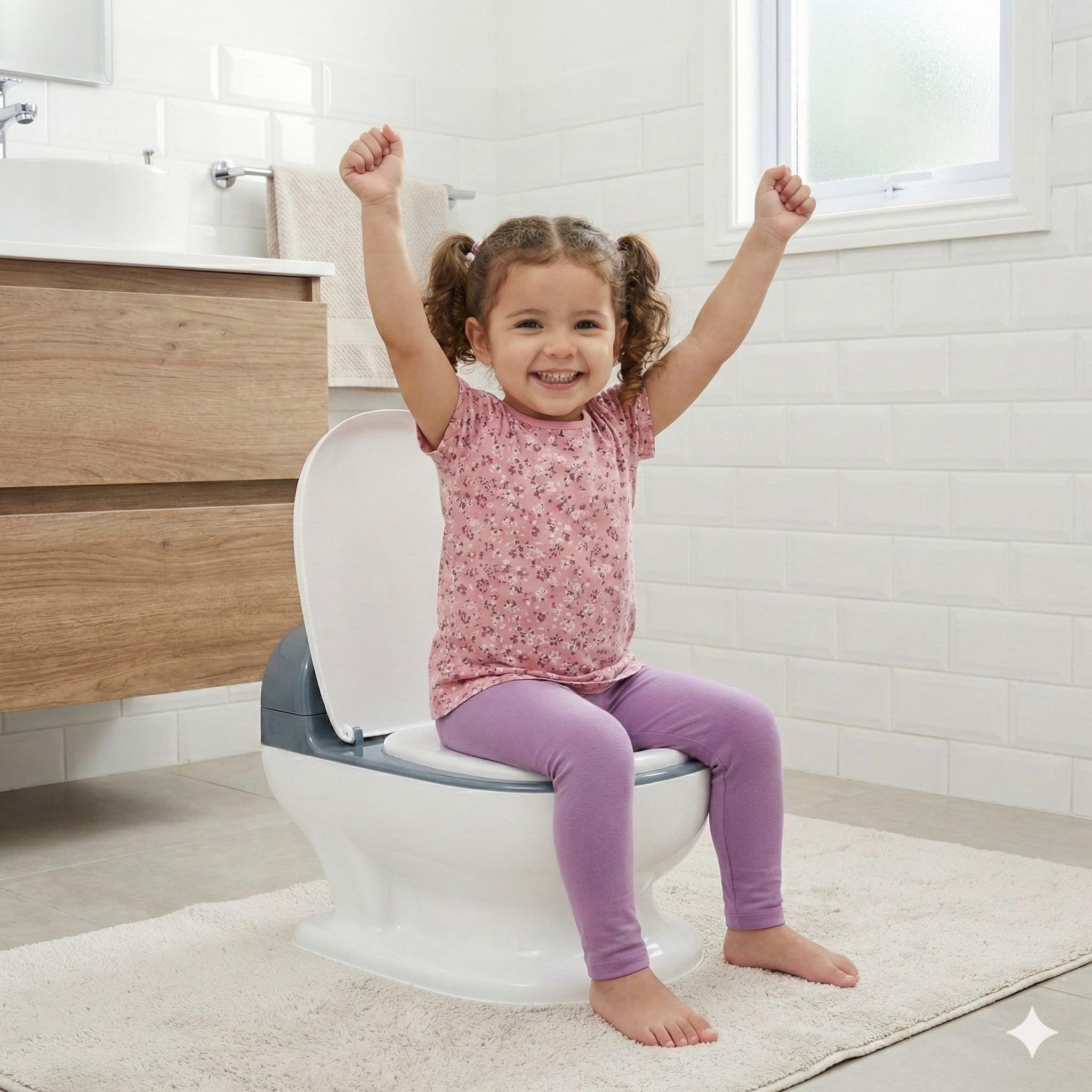 Pelela Baño Entrenador Infanti Realista Con Sonido WC Niños-5