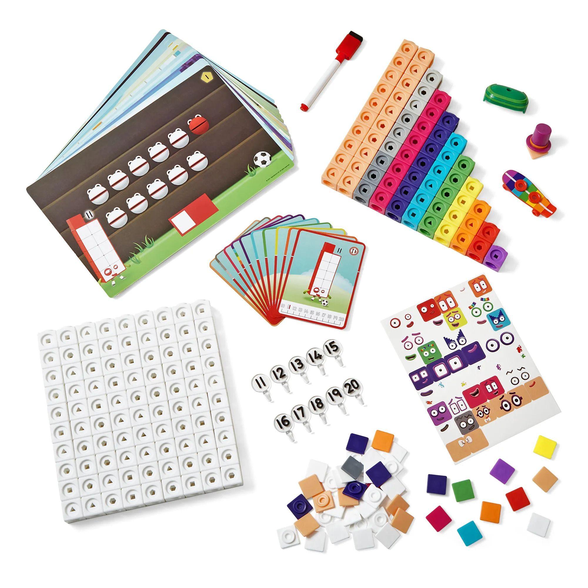 Numberblocks Set Cubos Educativos Matemáticas 11-20, 290 Pzs-2