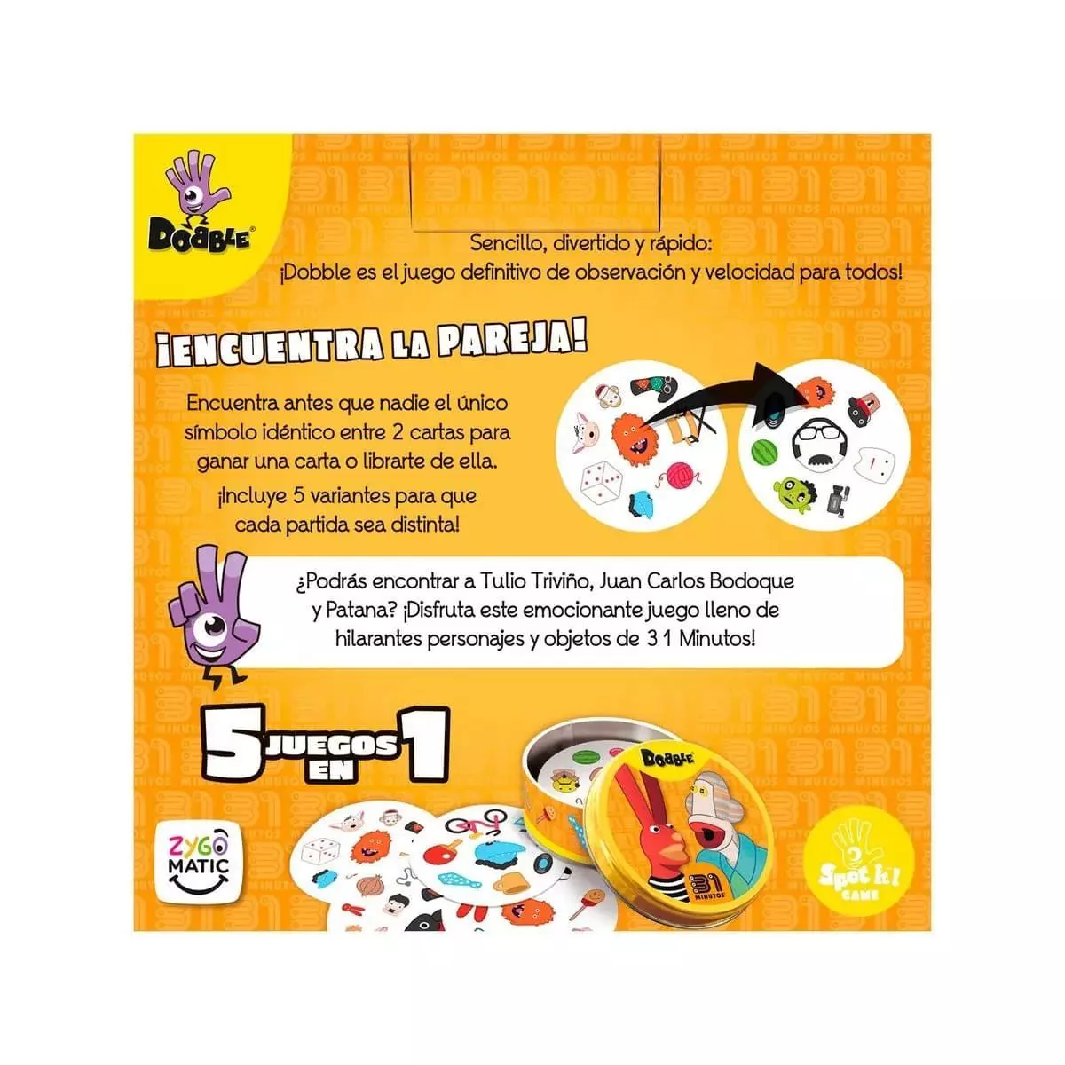 Juego De Mesa Dobble 31 Minutos Asmodee Original Espa ol-2