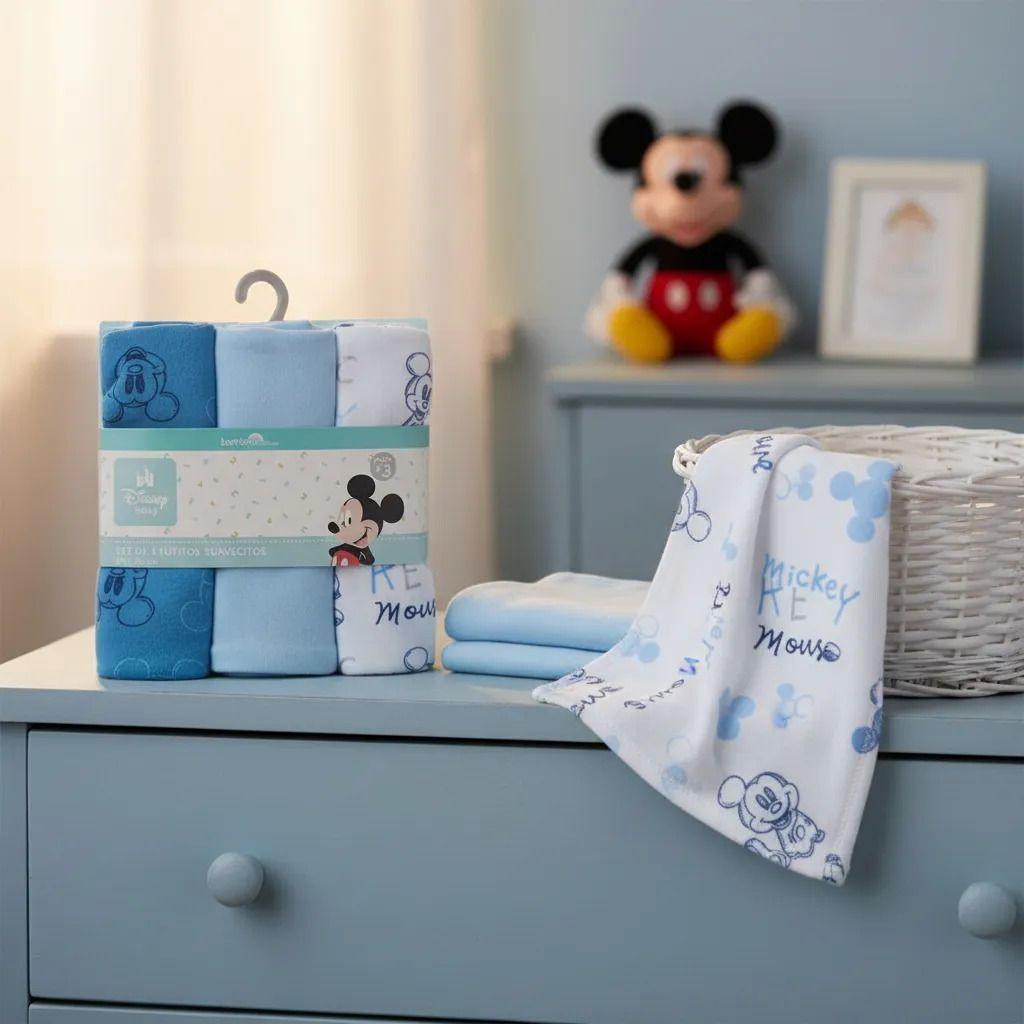 Pack 3 Tutos Suavecitos Pañales Tela Bambino Disney Mickey-2