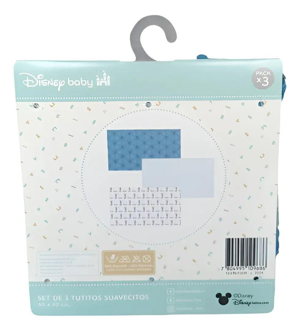 Pack 3 Tutos Suavecitos Pañales Tela Bambino Disney Mickey-5