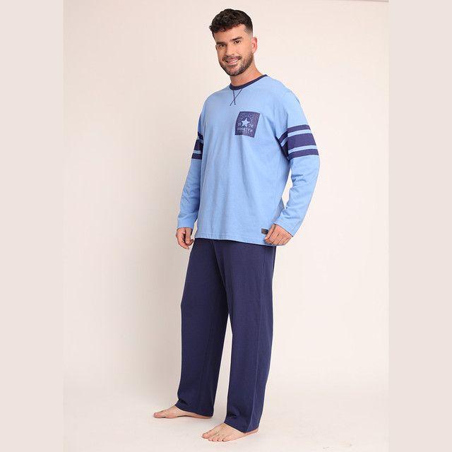 Pijama algodón franjas en mangas 2612071-2